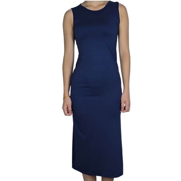 3/$15 - 24 Seven Comfort Apparel Women's Junior's Small Blue Jersey Tank Dress - Picture 1 of 10
